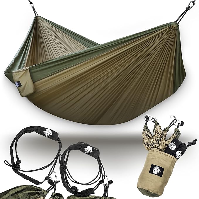 Legit 2 Person Camping Hammock - Double Tree Hammock - Portable &amp Heavy Duty - Perfect for Outdoor &amp Travel