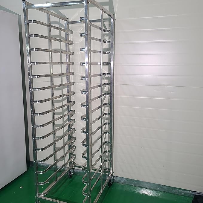 15 Shelf Rolling Rack for Brewery and Beverage Industry Heavy Duty Storage Solution