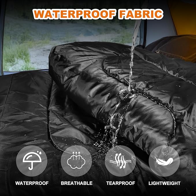 Sleeping Bags for Adults Cold Weather &amp Warm - Backpacking Camping Sleeping Bag for Kids 10-12 Girls Boys - Lightweight Compact with Compression Sack