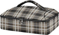 Casserole Carrier Black Wnite and Brown Tartan Pattern Insulated Casserole Carrier for Hot or Cold Food Thermal Lunch Tote for Parties Picnic Travel Carry Bag