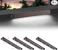 4-Packs 5W 12inch LED Hardscape Paver Lighting12V AC/DC Low Voltage Retaining Wall LightsLED Landscape Lighting5000K Daylight White Outdoor Step Light50000 Hours Lifespan