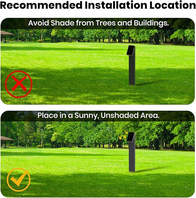 Solar Pathway Lights Dimmable Metal Solar Landscape Path Lights IP65 3000K Solars Walkway Light for Outside Garden Yard Patio Path Lawn Decor 2pcs