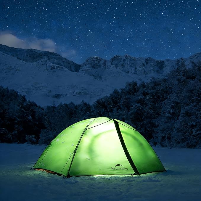 Naturehike 4 Season TentWaterproof 2 Person Backpacking Tent Four Season Tents for Cold Weather Winter Camping
