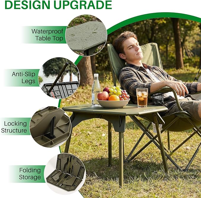 TOPCHANCES Folding Camping Table OutdoorUltralight Aluminum Camping Tables Multifunctional Portable Folding Table with Carrying Bag for Holiday Festival Camping Travel Picnic Grilling