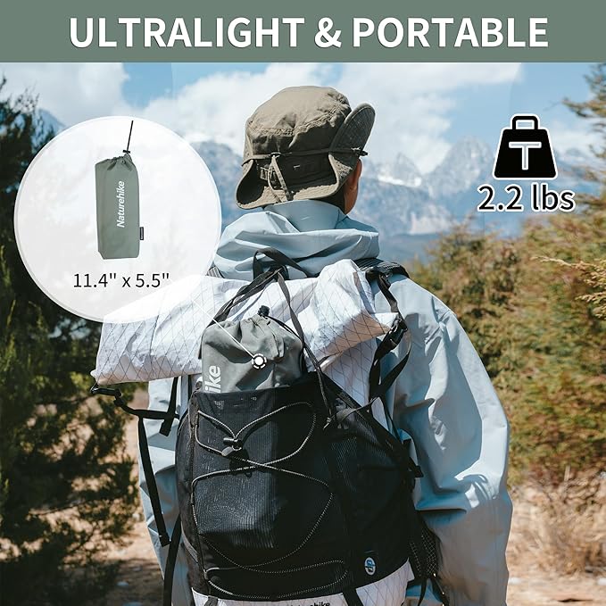 Naturehike Portable Camping Table Aluminium Folding Table Ultralight Camp Table Small Table for Camping Hiking Backpacking Outdoor Picnic