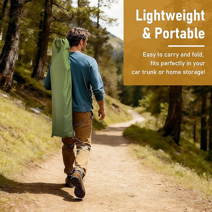 Camp Bed Portable Folding Camping Cot for AdultsIndoor Outdoor Portable Sleeping Cot for Hiking Camping with Carrying Bag Army (Army Green)