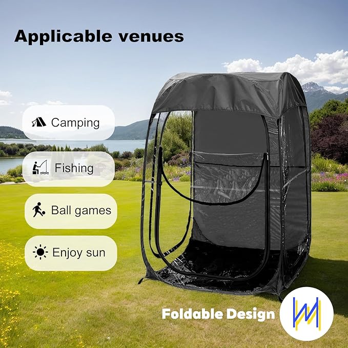 Anwick Sports Tent pop Up Shelter 59 Portable Weather Pod 1 Person for Fishing Camping Outdoor Events