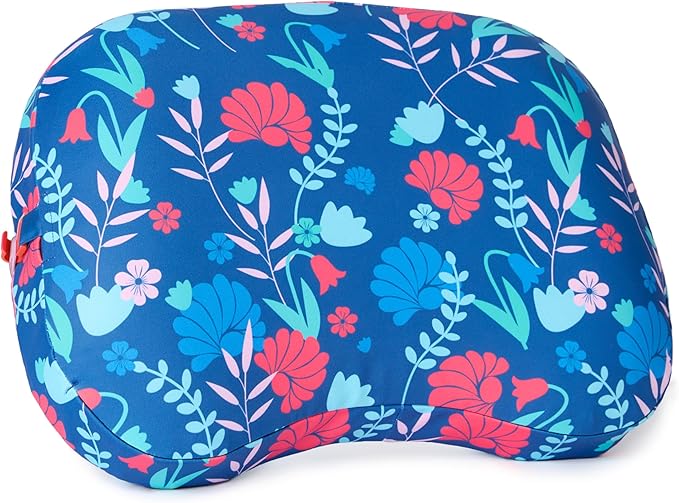 Ballast Beach Pillow – Comfy Durable &amp Compact Stays Put on Windy Beaches with Patented Sand Pouch Inflatable Pillow for Beaches Pools Camping Festivals and Travel (Coastal Floral)