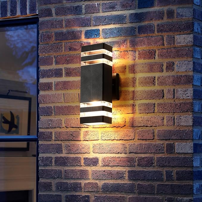 1 Pack LED Outdoor Light Fixture Aluminum Wall Lights IP65 Rated for Porch Patio Garage Warm White 3000k