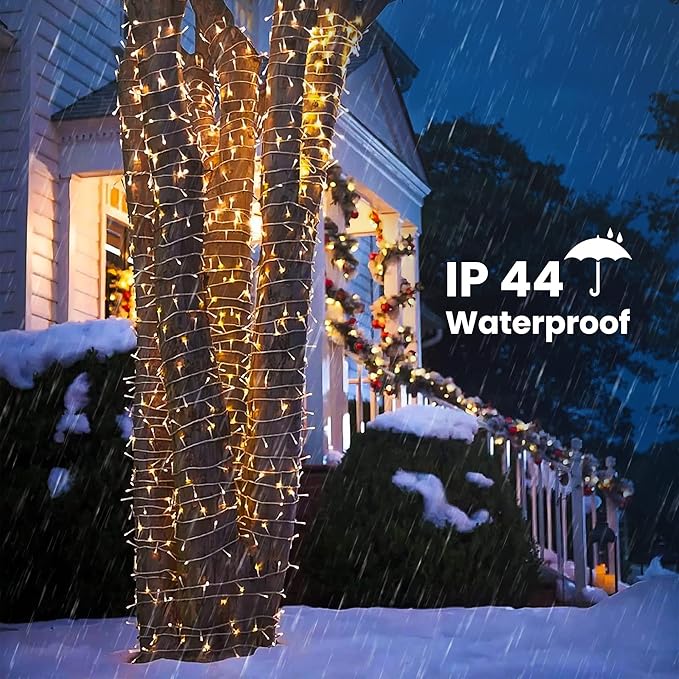 Color Changing Christmas Lights 175ft 500 LED Warm White &amp Multicolor Christmas String Lights with Remote 11 Modes Fairy Twinkle Lights Waterproof for Party Garden Home Weddings Xmas Tree De