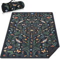 Mushroom Picnic Blankets Waterproof Foldable 80″X80″ Extra Large Picnic Mat Insect Outdoor Blanket for Grass Packable Beach Blanket Sandproof Picnic Accessories for Camping Music Festival Park Lawn