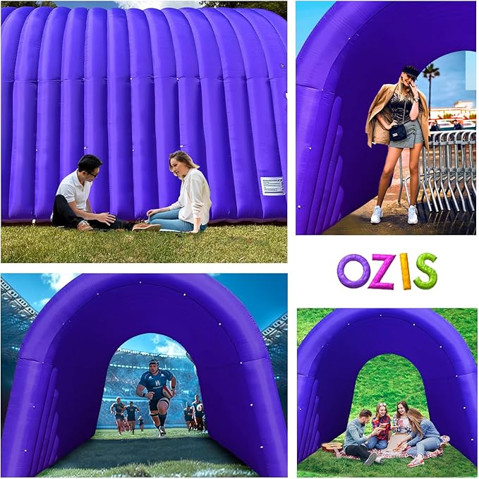 OZIS 16Ft Inflatable Tunnel Entrance Sports with Installed Blower Inflatable Football Tunnel Tent Entryway for Business Advertising Event Exhibition Promotion(16x10x10Ft)