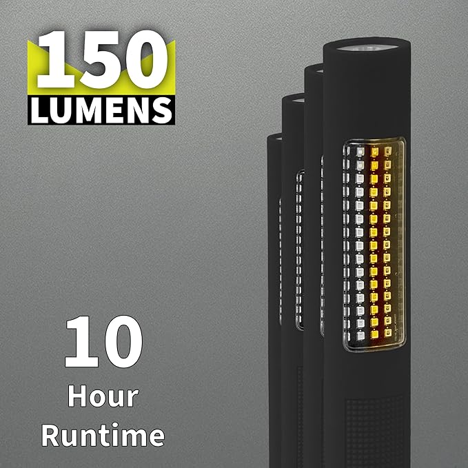 Nightstick NSP-1174 LED Safety Light &amp Flashlight - White &amp Amber Floodlight  Black