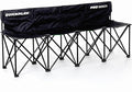 QUICKPLAY PRO Portable Folding Bench – Available in 4 6 and 9 Seats &amp 6-Seat Shelter | Heavy-Duty Fast Set-Up Seating for Sports Camping and Outdoor Activities