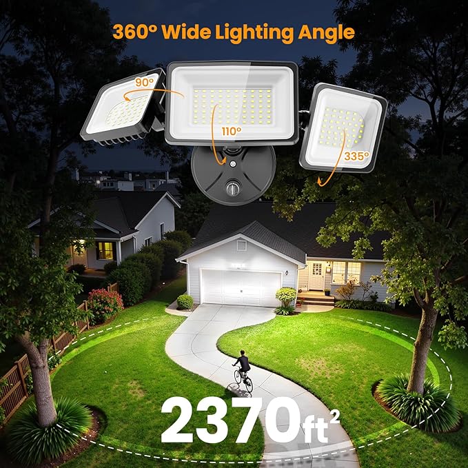 Onforu Dusk to Dawn Flood Lights Outdoor130W Outdoor Lighting6500K 13000LM Super Bright LightsIP65 Waterproof Hardwired LED Security Lights for GarageYardOutside