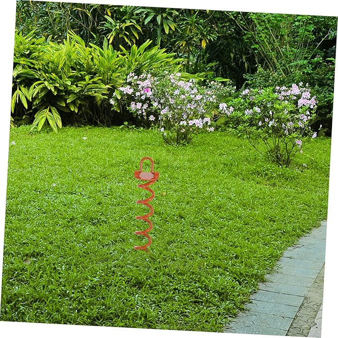 KICHOUSE 1Pc Heavy Duty Spiral Ground Stake Durable Tent Fastening Nail for Trampolines Outdoor Use and Landscape Edging for Strong Wind Resistance