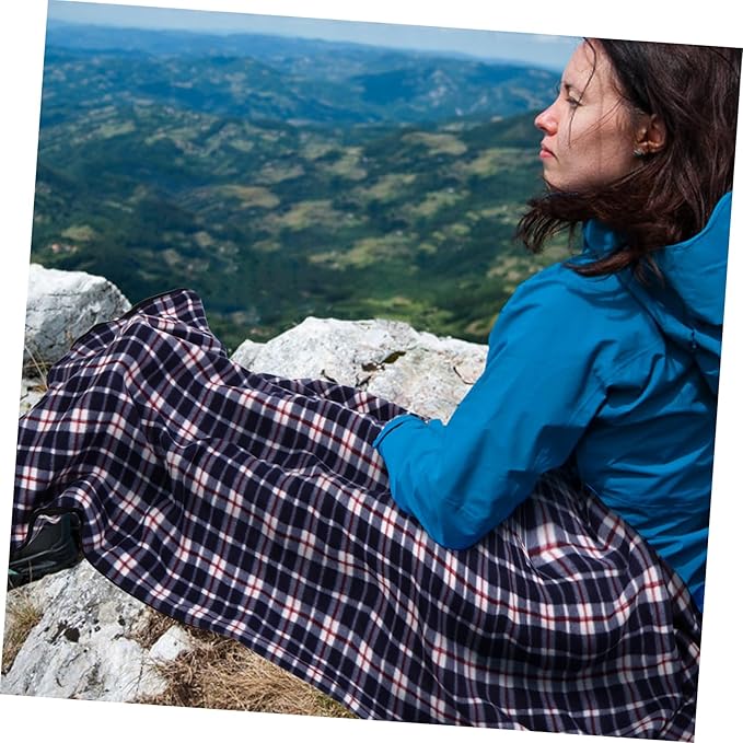 Lightweight Foldable Fleece Liner for Adults Warm Indoor Outdoor Use Portable Travel Camping Hiking Nap Sack Machine Washable Material