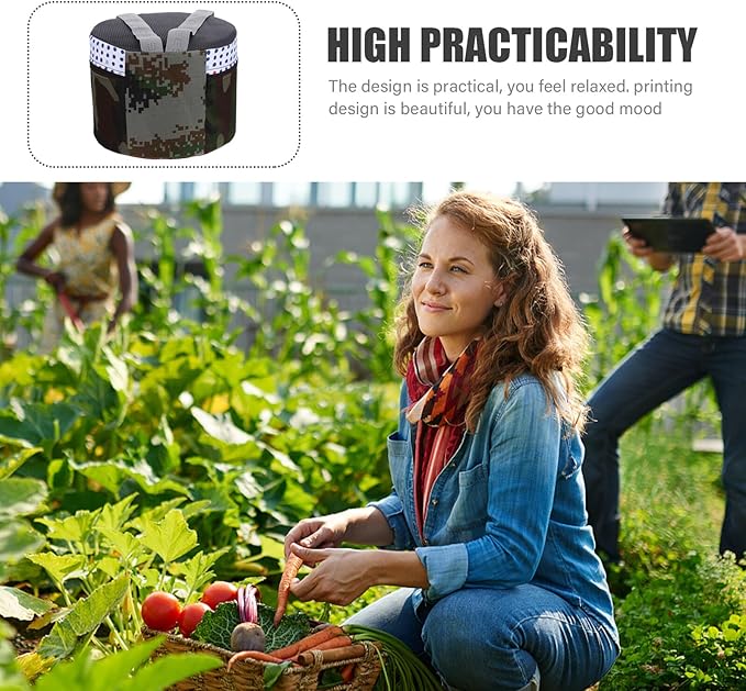 Portable Small Garden Stool Lightweight Outdoor Gardening Weeding Stool with Breathable Foam Seat for Field Work and Camping for Adults Random Style