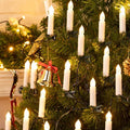 Minetom Christmas Candle String Lights 48FT 50 LED Candle Lights for Indoor Outdoor Connectable Flameless Candle Lights with Clips for Xmas Tree Holiday Seasonal Celebration Decoration Warm White