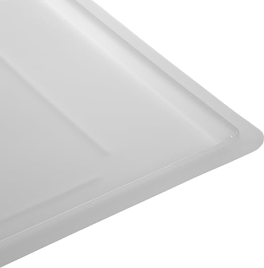 Carlisle FoodService Products Storplus Food Storage Container Lid with Stackable Design for Catering Buffets Restaurants Polyethylene (Pe) 26 x 18 Inches White (Pack of 6)