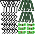 ZOOFOX 6 Pack Tree Stake Kit Tree Straightening Kit for Leaning Tree Spiral Trampoline Anchors High Wind Heavy Duty for Camping Tents Car Ports Swing Sets Canopies Sheds 15.8 inches