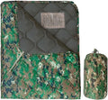 Woobie Blanket Thermal Insulated Military Poncho Liner Water-Resistant Portable Insulation for Hiking Survival with Compression Carry Bag (Marpat)