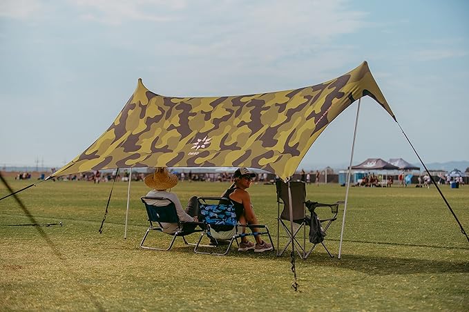 Neso Sidelines Grande Sports Tent - Lightweight and Portable Sun Shelter and Shade Tent for Outdoor Activities - Patented Reinforced Corners - UPF 50+ Sun Protection - 7ft Tall 11 x 4.5 ft