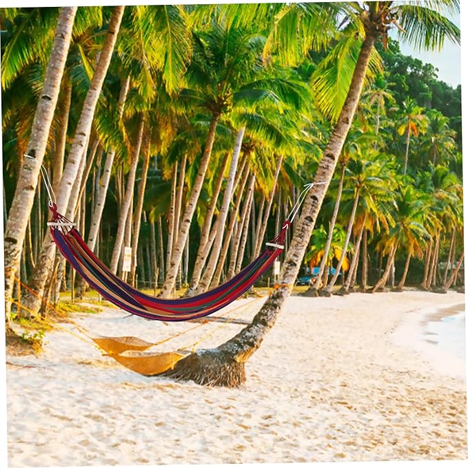 UPKOCH 1set Weatherproof Outdoor Camping Hammock Heavy Duty Thickened Tree Mounted Bed for Relaxation and Resting Portable Picnic Supply for Camping and Hiking Activities