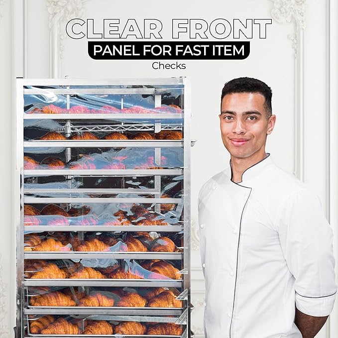 Bakery Food Pan Sheet Rack Cover – Heavy Duty PVC Vinyl Zippered Bun Pan Rack Cover – Long-lasting Use Durable Cover with 2 Zippers – Made in USA (Black 23W x 28L x 63H)