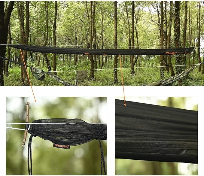Onewind Premium Hammock Tarp Sleeve 12ft Camping Tent Rain Fly Snakeskin for Tarp Easy Storage and Display Hiking and Backpacking Lightweight and Durable Water Resistant OD Green