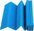 KIMISS Foldable Double Egg Crate Sleeping Pad - Thickened Foam Sleep Mat for Outdoor Camping - 186x57CM TravelFriendly Design (Blue)