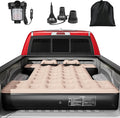 YITAHOME Truck Bed Air Mattress for 5.5-5.8 ft Full-Size Short Truck Beds Inflatable Car Mattress Bed with Pump Pillows Carry Bag &amp Repair Kit for Outdoor Travel Camping (Black&ampBrown)