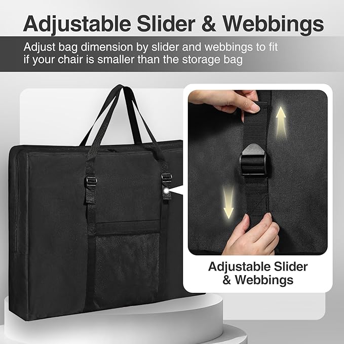 REDCAMP Folding Table Storage Bag WaterProof Carry Bag with Handles for Folding Picnic Camping Card Table Black 36 D x 5 W x 30 H