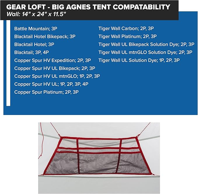 Big Agnes Gear Loft Tent Accessory