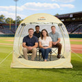 Pop Up Sports Tent Instant Clear Bubble Tent with Removable Top Cover Outdoor All Weather Shelter for Watching Sports Cheering Fishing and Camping