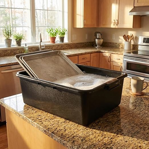 Carlisle FoodService Products 4401103 Comfort Curve Bus Box/Tote Box 7 Deep Black