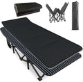 ATORPOK Oversized Camping Cot for Adults with Cushion Comfortable Extra Wide 31.5'' Folding Bed for Sleeping Lightweight Folding Bed with Carry Bag Supports 500 lbs