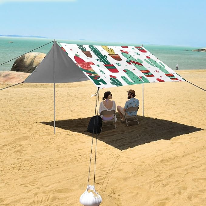 Christmas Cactus FlowerCamping Sun Shelters 9.2 x 10.5 FT Beach Canopy Tent Sun Shade with Carrying Bag for Camping Trips Fishing Backyard Fun or Picnics 21341179