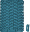 Naturehike Double Camping Sleeping Pad Ultralight Inflatable Sleeping Mat with Pillow Built-in Pump 2.6 Inch Lightweight Air Mattress for Backpacking Hiking Traveling