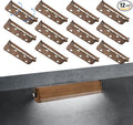 12-Packs 7inch 3W LED Hardscape LightingRetaining Wall Lights12V Low Voltage Bronze Gold Landscape Paver LightingIP65 Waterproof Outdoor Step Lights5000K Daylight White