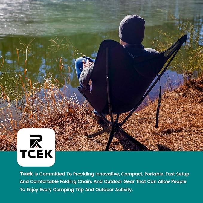 Adjustable Portable Camping Chair RiseLite Lightweight Compact Folding Chair for Adults Collapsible Camp Chairs That Folds Up Small Easy Carry for Travel Outdoor Sports Backpacking Hiking