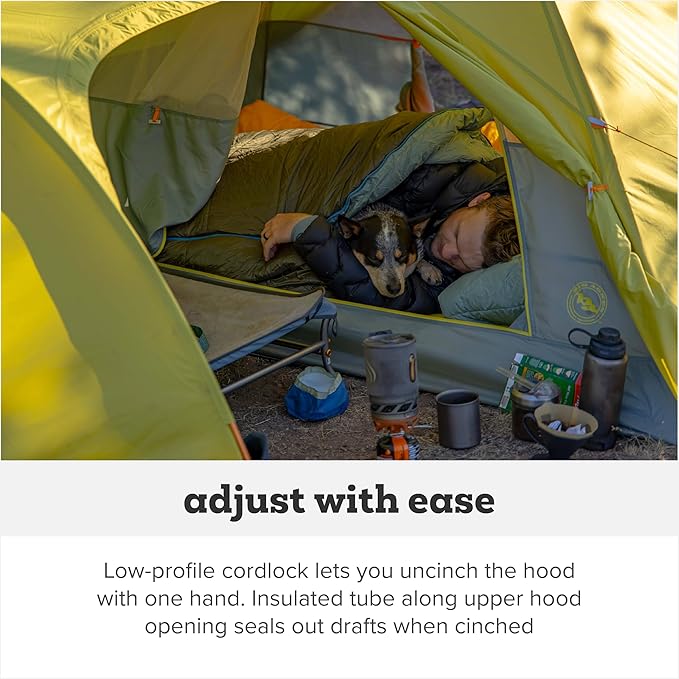 Big Agnes Anthracite - Backpacking Sleeping Bag 3 Season Lightweight Compact