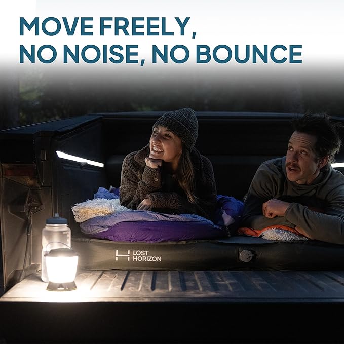 LOSTHORIZON Camping Air Mattress with Foam for Tesla CyberTruck Self Inflating Sleeping Pad 4.5 Thick with Air Pump