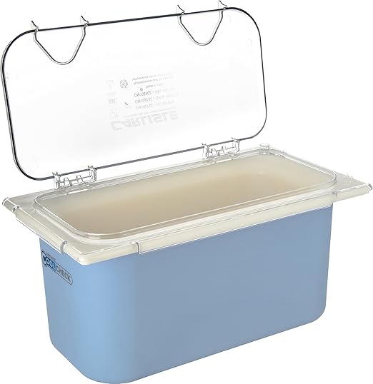 Carlisle FoodService Products CFS CM10278Z07 Coldmaster EZ Access Lid 1/3 Size 0.9 Height 13 Width 7 Length Polycarbonate (PC) Clear (Pack of 2)