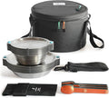 FULL WiNDSOR - MAGWARE - Magnetic Bowls and Plates Set - Stainless Steel Travel Dinnerware for Camping Overlanding Backpacking Picnic RV Outdoor Dining Portable Tableware Mess Kit
