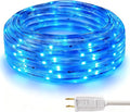 Blue Rope Lights 16.4ft Waterproofe Flexible LED Strip Light Indoor Outdoor Decorative Lighting for Home Christmas Holiday Garden Patio Party