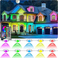 400Ft Permanent Outdoor Lights for House Waterproof IP67 LED Eave Lights with App/Remote Control Outdoor Permanent led Lighting for House Roof DecorChristmasPartyAll Holiday and Daily