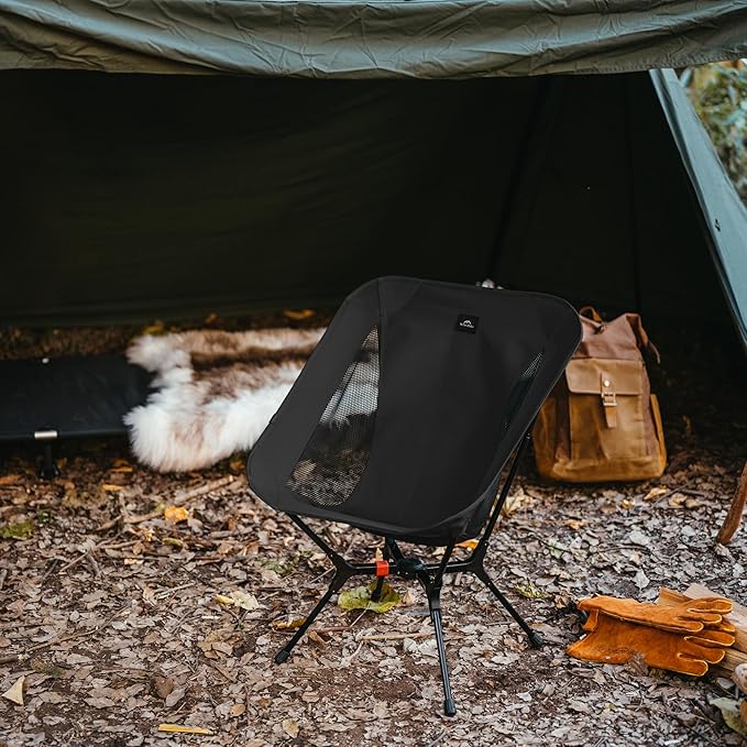 Naturehike YL01 Snap Camping Chair 1 Second Setup Frame 441lb Capacity Camp Chair Portable &amp Lightweight Backpacking Chair