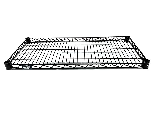 Nexel Additional Wire Shelf for Wire Shelving Units 600-800 lb Capacity 18W x 24L Black Epoxy Finish