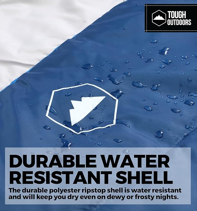 Tough Outdoors Sleeping Bags for Adults &amp Kids Sleeping Bags Girls Boys Teens - Camping Sleeping Bag for Backpacking- Cold Warm Weather &amp Summer Sleeping Bag - Lightweight Waterproof Compact S